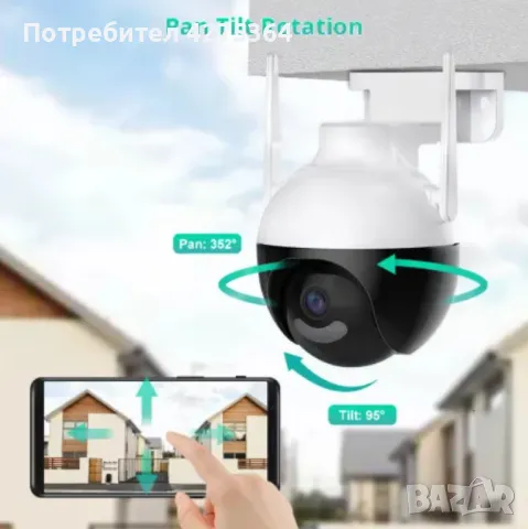 WiFi Smart камера 1080P – Висококачествено видеонаблюдение за дома и офиса, снимка 5 - IP камери - 48921810