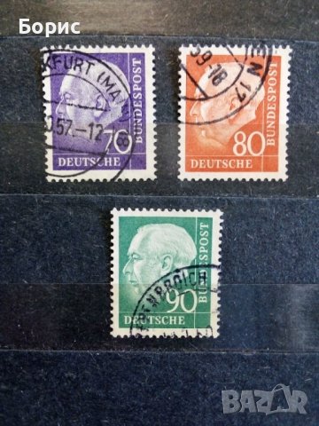 Германия - ФРГ - 1957 год., снимка 3 - Филателия - 40040575