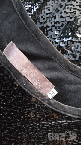 Дамска рокля с паети Vera Lucci размер М, снимка 2 - Рокли - 52860570