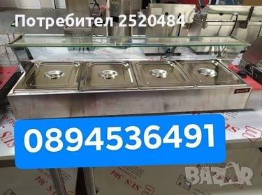 Топли витрини Бен Мари на водна баня 6 модела. Чисто нови с гастронорми! ХИТ Цена 280лв/143,16€, снимка 2 - Обзавеждане за заведение - 51804309