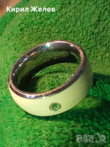 NFC SMART RING Стилен МОДЕН СМАРТ ПРЪСТЕН Тип ХАЛКА от БЛАГОРОДНА СТОМАНА с ФАСЕТИРАН ЦИРКОН 43453, снимка 11 - Пръстени - 47162887
