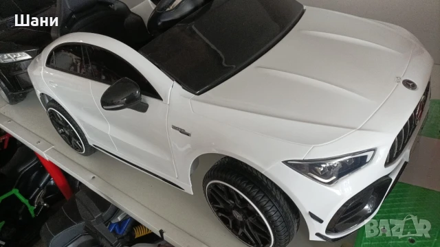 Акумулаторна кола Mercedes-AMG CLA 45 бял, снимка 8 - Детски велосипеди, триколки и коли - 50924008