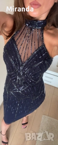 Рокля Lipsy London с пайети S, снимка 4 - Рокли - 51544468