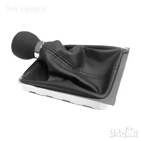 Топка за скоростен лост с маншон съвместима с VW Passat B6 06-12 с 5 скорости - черен конец, снимка 3 - Аксесоари и консумативи - 48700192