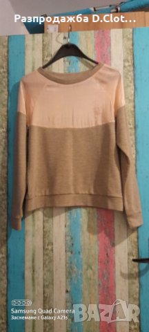 Спортна блузка в розово и сиво S, снимка 4 - Блузи с дълъг ръкав и пуловери - 17741087