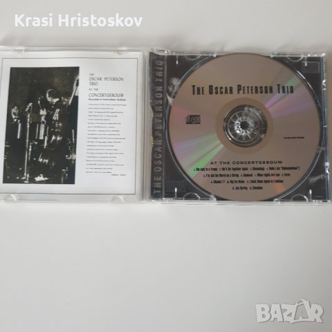 The Oscar Peterson Trio ‎– At The Concertgebouw cd, снимка 2 - CD дискове - 43317609