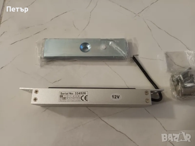 Eлектромагнит, електрическа магнитна ключалка 180кг за вътрешен монтаж, снимка 2 - Части и Платки - 48617603