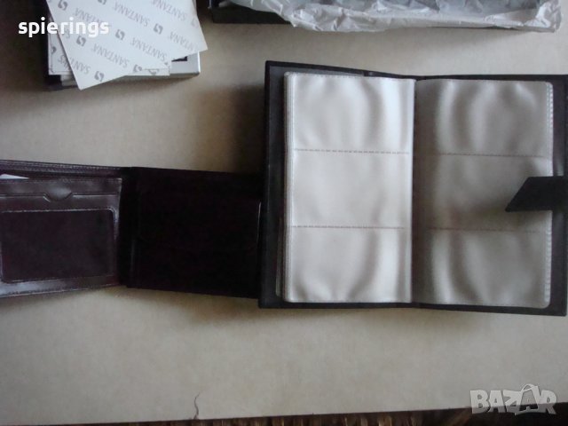 Кожени портфейл и визитник, снимка 4 - Портфейли, портмонета - 43711685