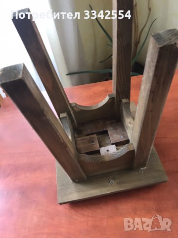 СТОЛ СТОЛЧЕ МАСИВ ДЪРВО СТАРИННО, снимка 7 - Други ценни предмети - 43393879