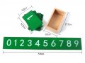 Дървени пясъчни числа Монтесори в кутия, снимка 1 - Образователни игри - 28337977