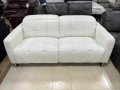 Бял кожен диван тройка "Marmont" - естествена кожа, снимка 1 - Дивани и мека мебел - 39944030
