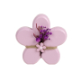  Великденска декорация, лилаво цвете, 12x2x12 см