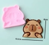 3 вида Капибара Capybara силиконов молд форма фондан шоколад декор, снимка 4