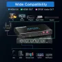 4K 120Hz HDMI 2.1 сплитер 1X4 аудио екстрактор VRR ALLM HDCP2.3 HDR10+ SPDIF, снимка 6