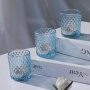 Свещници за чаени свещи за декорация 12 бр., сини, снимка 4