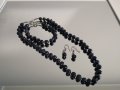 Комплект от перли - колие, гривна и обеци, снимка 7