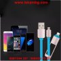 Телескопичен USB кабел 2в1 за адроид смартфони и Iphone - код 1985, снимка 14
