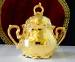 Захарница баварски порцелан,чисто злато,барок. , снимка 2