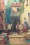 Carl Spitzweg(1808 - 1885) "Der Husar" Старинна картина платно маслени бои подписана, снимка 2