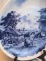 холандска декоративна порцеланова чиния за стена Delft 32/4, снимка 3
