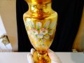 Bohemia кристална ваза,злато. , снимка 6