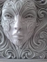 Serpentine Swirl Portrait – 3D релефна скулптура, снимка 2