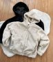 Пухкави и топли якета с качулка бежово или черно, снимка 1 - Якета - 43016157