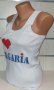 Нов дамски бял потник с трансферен печат I Love Bulgaria (Аз обичам България), снимка 2