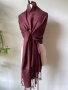 Тъмночервен шал/ вишнав/ бордо/ различни видове, с етикет, снимка 5