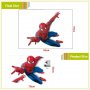 летящ спайдърмен Spiderman самозалепващ стикер постер за стена лепенка декорация, снимка 3