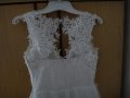 Булчинска/Сватбена рокля -  Официална/Елегантна бяла рокля, снимка 3