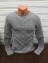 Елегантен сив пуловер, снимка 1 - Пуловери - 27394926