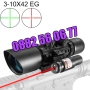 Оптика за пушка с лазерен прицел, оптически мерник 3-10x42Е, снимка 1