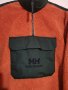 Helly Hansen Yu 1/2 zip borg fleece in orange/khaki. , снимка 2
