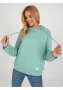 Дамски суичър в цвят тюркоаз 8655.00P, снимка 5