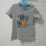 Сива тениска с маймуна размер 98, снимка 1 - Детски тениски и потници - 27936618