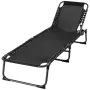Градински шезлонг сгъваем Сгъваем Походно легло, снимка 3