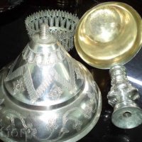 сребърна чаша потир, снимка 7 - Антикварни и старинни предмети - 26384618