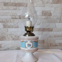 Стара френска порцеланова лампа - PEINT A LA MAIN - T.LIMOGE - Антика, снимка 9 - Антикварни и старинни предмети - 43939722