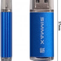 SIMMAX 16GB USB 2.0 флаш устройство с LED индикатор 16GB, снимка 5 - USB Flash памети - 39259849