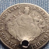 Сребърна монета 20 кройцера 1845г. Фердинанд първи Будапеща Унгария 13778, снимка 10 - Нумизматика и бонистика - 42968514