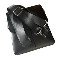 Мъжка чанта+портфейл комплект 2в1 от естествена кожа телешки бокс, снимка 2 - Чанти - 42944392