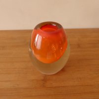 Малка стъклена ваза Мурано 1970 г, снимка 2 - Вази - 43992401