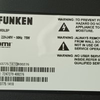 Telefunken T40FX280DLBP с дефектен екран - 17IPS71 / 17MB82S / VES395UNDC-2D-N01, снимка 3 - Части и Платки - 42989897