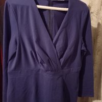 Продавам нова рокля тъмносиня от памук и еластин XL, снимка 1 - Рокли - 43434772