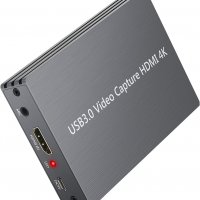 HDMI карта за заснемане на видео,  USB 3.0 HDMI, 4K, 1080P към USB 3.0 Заснемане игри на живо с HDMI, снимка 1 - Кабели и адаптери - 37798990