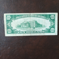 Банкнота десет долара от 1934 г., снимка 2 - Нумизматика и бонистика - 44853323