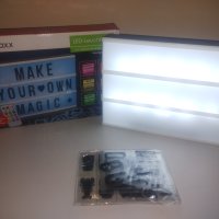 LED светеща кутия EasyMAXX, 173 букви/символа, 30,2 x 22 x 4,5 cm, многоцветна, снимка 3 - Други - 43777764