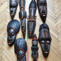 Африкански  маски 8 броя, снимка 1 - Декорация за дома - 37084791