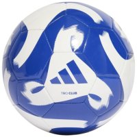 Футболна топка ADIDAS tiro club Replica, Бял-син, Размер 5 , снимка 1 - Футбол - 43883349